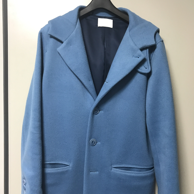 MIN 14aw HOODED COAT size2 NEONSIGN