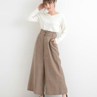 マジェスティックレゴン(MAJESTIC LEGON)のベルト付ゆるワイドパンツ【マジェスティックレゴン】(カジュアルパンツ)