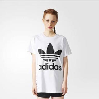 アディダス(adidas)のアディダス オリジナルス ビッグロゴTシャツ ホワイト/ブラック(Tシャツ(半袖/袖なし))