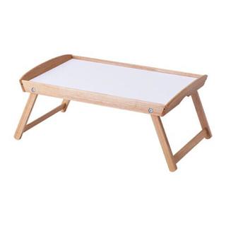 イケア(IKEA)の【IKEA】DJURA ベッドトレイ, ゴムノキ, 58x38x25 cm(折たたみテーブル)