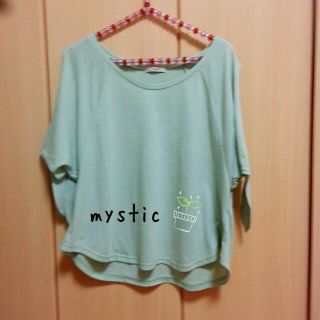 ミスティック(mystic)のmystic★肩あきトップス(ミント)(Tシャツ(半袖/袖なし))