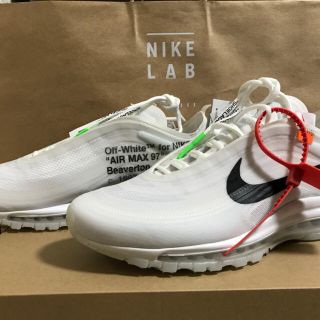 ナイキ(NIKE)のnike off-white theten AirMax97 supreme (スニーカー)