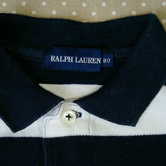 Ralph Lauren(ラルフローレン)のラルフローレン☆ボーダーロンパース80 キッズ/ベビー/マタニティのベビー服(~85cm)(ロンパース)の商品写真