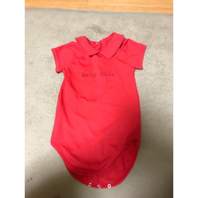 baby Dior(ベビーディオール)のベビー ディオール  baby Dior ロンパース 中古美品 キッズ/ベビー/マタニティのベビー服(~85cm)(ロンパース)の商品写真