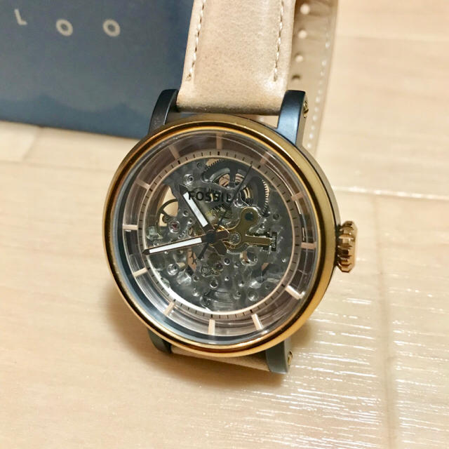 【Fossil】オリジナルボーイフレンド オートマ レザーウォッチ(サンド)