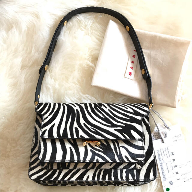 お気に入り】 バッグ トランク マルニ MARNI 新品 - Marni カウヘア