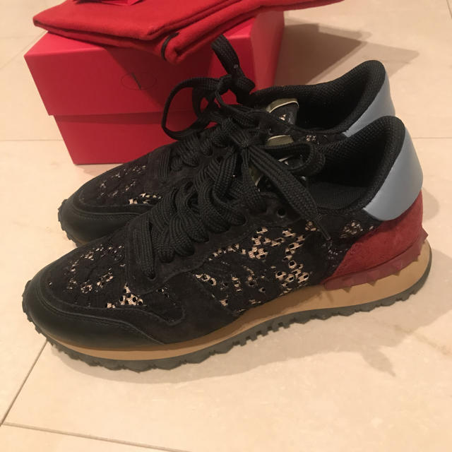VALENTINO GARAVANIスタッズ レース スニーカー towinglouisvilleky.com