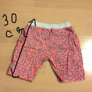 ジャンクストアー(JUNK STORE)のJUNK 五分丈パンツ 赤ヒョウ柄100(ショートパンツ)