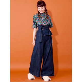 ダブルクローゼット(w closet)のw closet コルセットベルト付きデニムパンツ(デニム/ジーンズ)