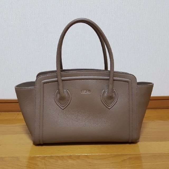 FURLA フルラ　カレッジ　トートバッグ　ベージュ