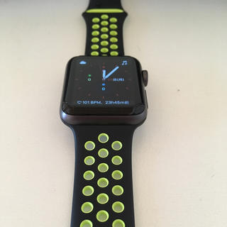 アップルウォッチ(Apple Watch)の美品 美品 Apple Watch3 NIKE スペースグレイ 42mm(その他)