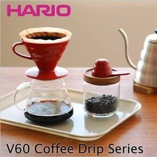 ハリオ(HARIO)のハリオ V60コーヒーサーバー ドリッパーセット レッド VCSD-02R (コーヒーメーカー)
