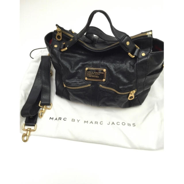 MARC JACOBS 2WAY秋色レザーバッグ極美品