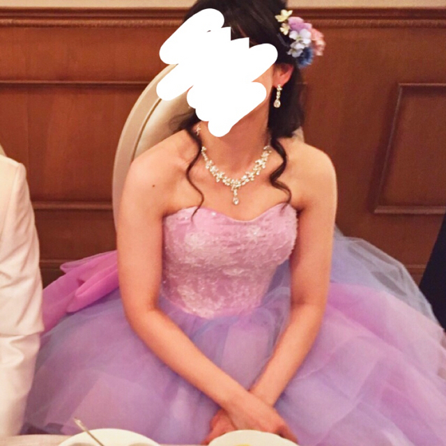ynsカラードレス♡クリーニング済 レディースのフォーマル/ドレス(ウェディングドレス)の商品写真