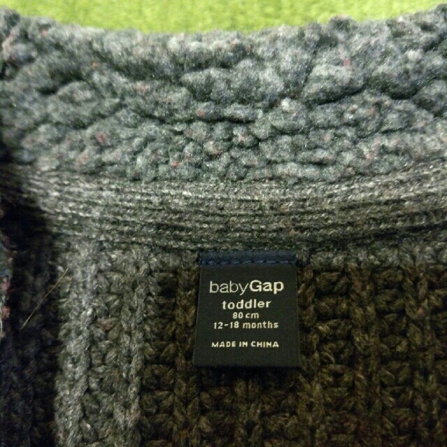 babyGAP(ベビーギャップ)の【babyGap】肘当て付♡厚手ニット キッズ/ベビー/マタニティのベビー服(~85cm)(ニット/セーター)の商品写真