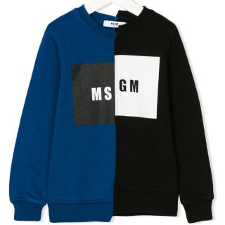 エムエスジイエム(MSGM)の限定価格‼️2017AW 新作✨ MSGM ２トーンカラーブロックスウェット(トレーナー/スウェット)