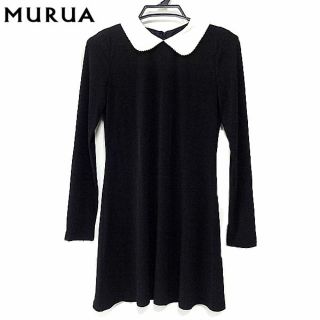 ムルーア(MURUA)のお値下げタグ付き新品♥MURUA ムルーア パール付丸襟ワンピース(ひざ丈ワンピース)