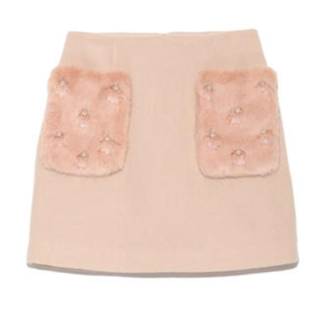 Lily Brown(リリーブラウン)のlilybrown ファーポケットスカート レディースのスカート(ミニスカート)の商品写真