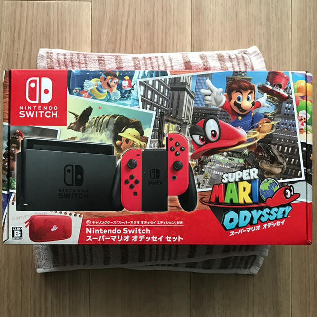 Nintendo Switch(ニンテンドースイッチ)の新品未使用、未開封品 任天堂スイッチ マリオオデッセイ セット エンタメ/ホビーのゲームソフト/ゲーム機本体(家庭用ゲーム機本体)の商品写真