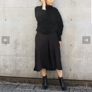 ドゥーズィエムクラス(DEUXIEME CLASSE)の美品☆DeuxiemeClasse　GLOSSY-SKIRT(ひざ丈ワンピース)