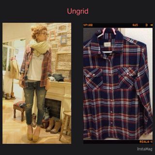 アングリッド(Ungrid)のUngrid ダブルガーゼチェックSH(シャツ/ブラウス(長袖/七分))