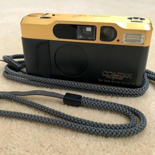 キョウセラ(京セラ)の【完動品】 CONTAX T2 ● ゴールド 60周年【実写確認済】(フィルムカメラ)