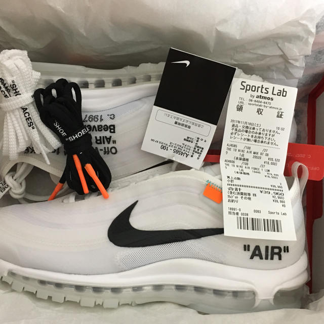最新作売れ筋が満載 NIKE - NIKE THE10 off-white AIR MAX 97 OG 27cm