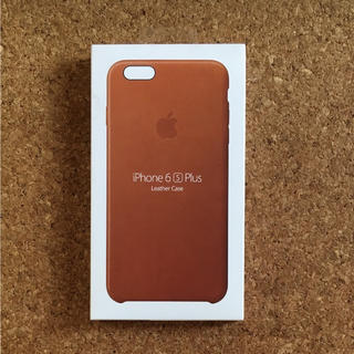 アップル(Apple)のiPhone6/6s Plus レザーケースapple純正品【新品未使用】(iPhoneケース)