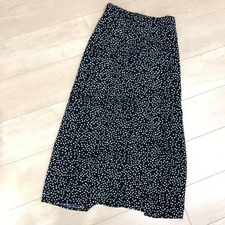 シェル(Cher)のH&M.大人気.ドットスカート.スリット(ロングスカート)