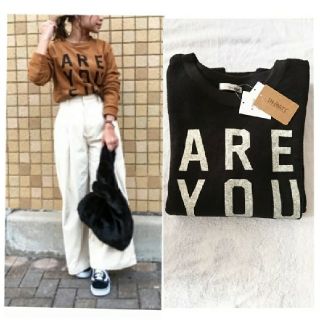 シマムラ(しまむら)の新品♥しまむら裏起毛ロゴスウェットトレーナー/ZARA ungrid マウジー系(トレーナー/スウェット)