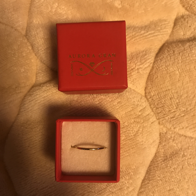 AURORA GRAN(オーロラグラン)のAURORAGRAN オーロラグラン シンプル ゴールド リング K10 レディースのアクセサリー(リング(指輪))の商品写真