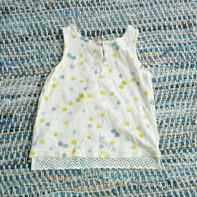 F.O.KIDS(エフオーキッズ)のSeraph♡蝶々柄ノースリーブ95 キッズ/ベビー/マタニティのキッズ服女の子用(90cm~)(その他)の商品写真