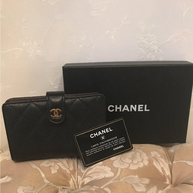 人気ブランド新作豊富 CHANEL - ♡ シャネル CHANEL 折り財布 キャビア