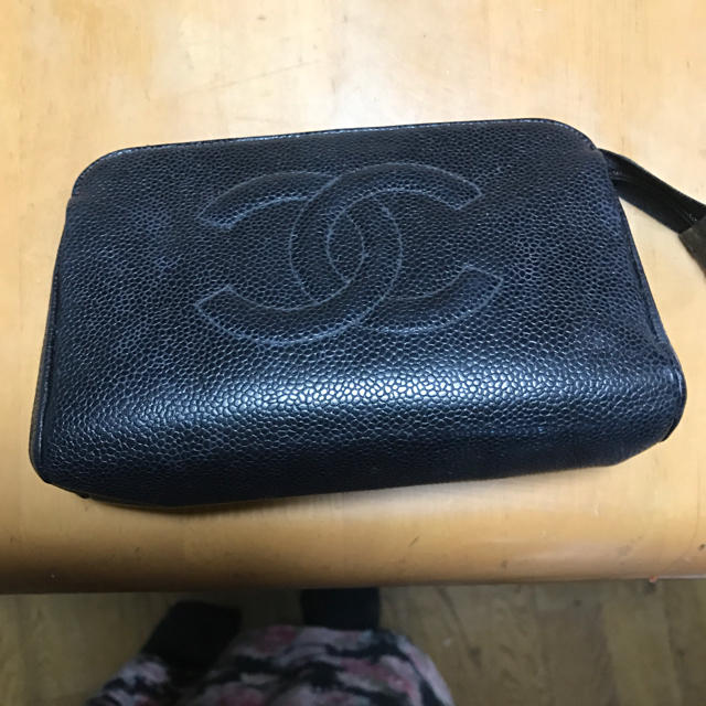 CHANEL(シャネル)のシャネルのキャビアスキンポーチ 値下げ！ レディースのファッション小物(ポーチ)の商品写真