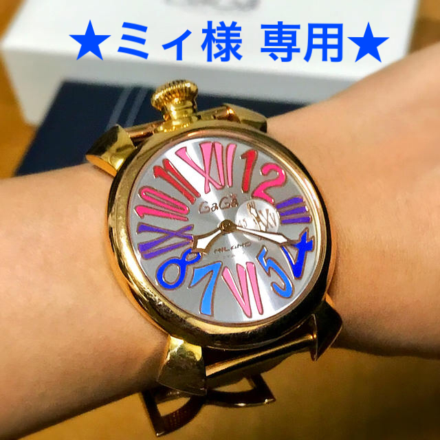 GaGa MILANO(ガガミラノ)の【ミィ様専用】GaGa MILANO レディース腕時計 ガガミラノ レディースのファッション小物(腕時計)の商品写真