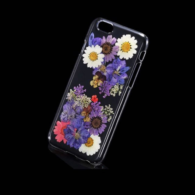 iPhone 6 6S ケース カバー 押花 スマホ/家電/カメラのスマホアクセサリー(その他)の商品写真