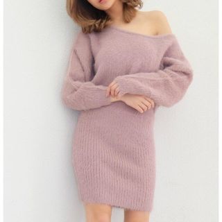 リゼクシー(RESEXXY)の♡完売！ リゼクシー シャギーニットワンピース♡(ひざ丈ワンピース)