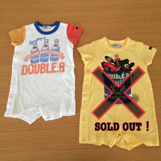 ダブルビー(DOUBLE.B)の※処分価格※ 80size★DOUBLE.B ロンパース(カバーオール)