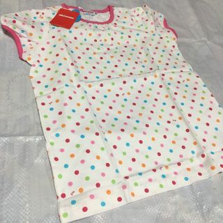 ミキハウス(mikihouse)の新品★ミキハウス ドット柄Tシャツ 130センチ 半袖(その他)