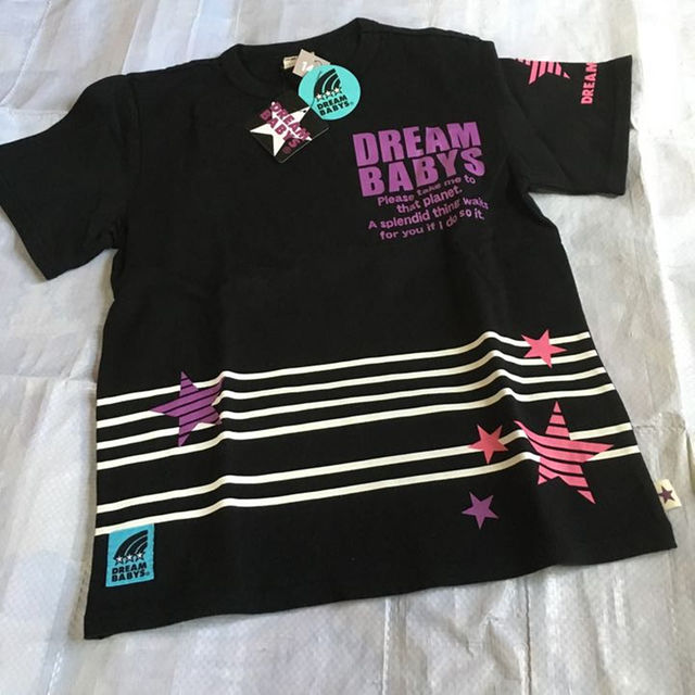 DREAMBABYS(ドリームベイビーズ)の新品 半袖Tシャツ 140センチ 黒 ベビド キッズ/ベビー/マタニティのキッズ服男の子用(90cm~)(Tシャツ/カットソー)の商品写真