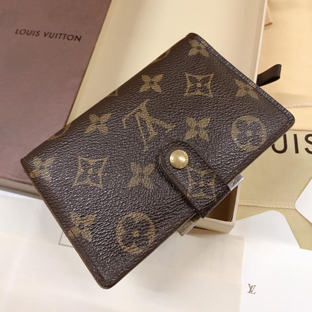 LOUIS VUITTON - ルイヴィトン 二つ折り財布 がま口 モノグラム 本物 ...