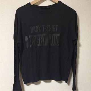 ザラ(ZARA)の美品 ZARA ザラ ロゴカットソー(カットソー(長袖/七分))