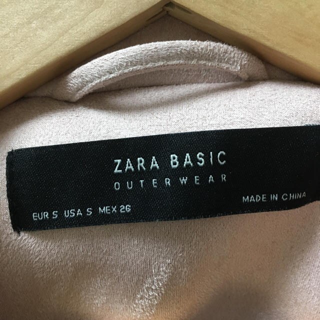 ZARA ザラ ピンク スエード ライダースジャケット S