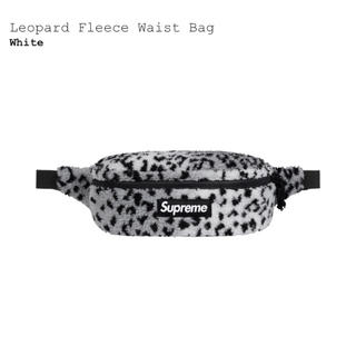 シュプリーム(Supreme)のSupreme Leopard Fleece waist bag 白/white(ウエストポーチ)
