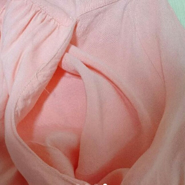 H&M(エイチアンドエム)の★H&M サーモンピンクのキャミワンピース レディースのワンピース(ひざ丈ワンピース)の商品写真