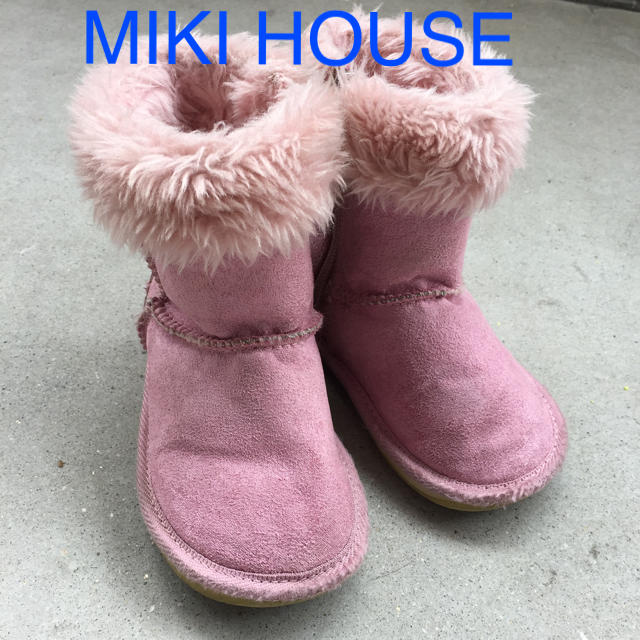 mikihouse(ミキハウス)のmi様専用❤ミキハウス ムートンブーツ ファー 15cm ピンク 女の子 キッズ/ベビー/マタニティのキッズ靴/シューズ(15cm~)(ブーツ)の商品写真