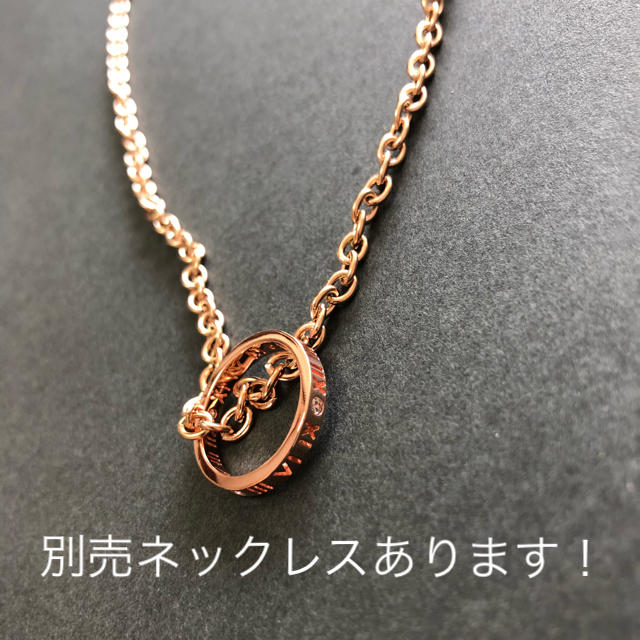 【セール】ローマ数字 指輪 ピンクゴールド リング  レディースのアクセサリー(リング(指輪))の商品写真