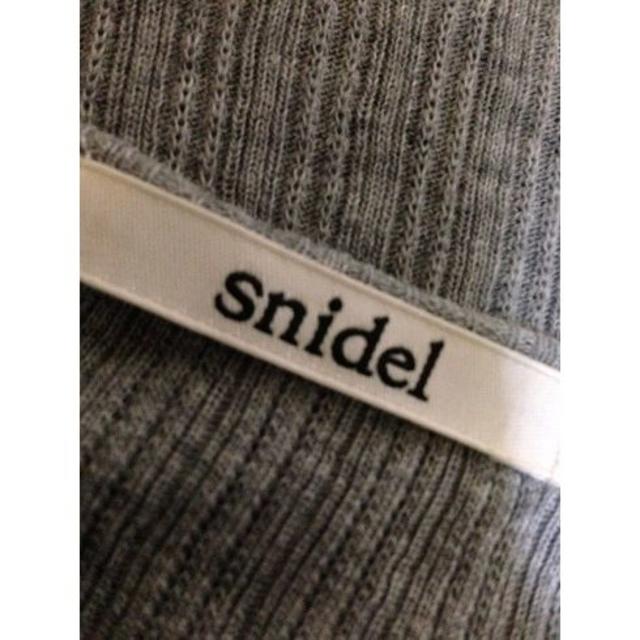 SNIDEL(スナイデル)のsnidel◆グレー◆ノースリーブワンピース レディースのワンピース(ミニワンピース)の商品写真