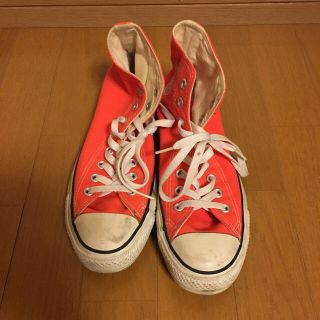 コンバース(CONVERSE)の❤️ALL STAR❤️CONVERSE ハイカットスニーカー❤️オレンジ❤️(スニーカー)