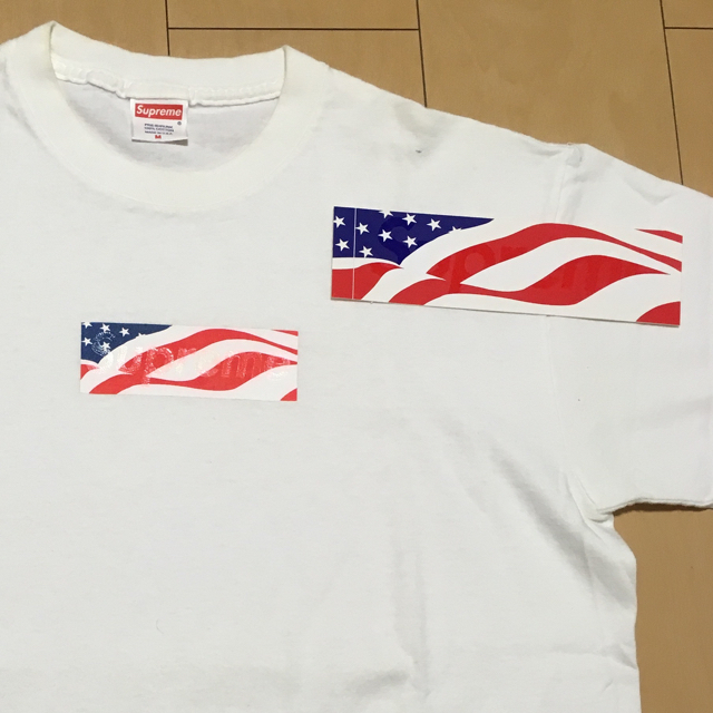 supreme patriot box logo Tシャツ